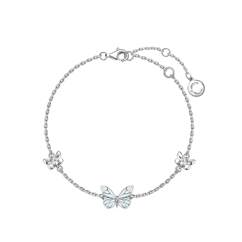 Glow Butterfly Bracelet – Blue Sterling Silver Jewelry