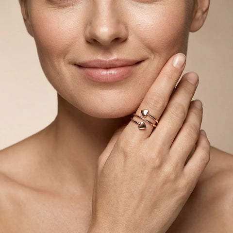 Copper Magnetic Ring for Women - Adjustable Fit