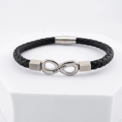 Personalised Infinity Bracelet for Him