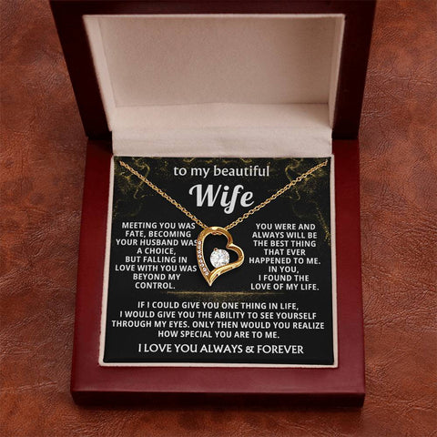 Wife Necklace Gift – Forever Love Heart Pendant