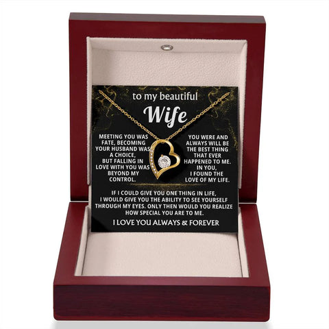 Wife Necklace Gift – Forever Love Heart Pendant
