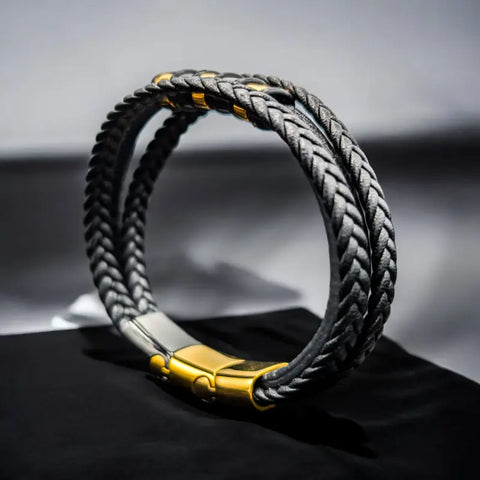 To My Son - Never Alone - Braided Bracelet Set