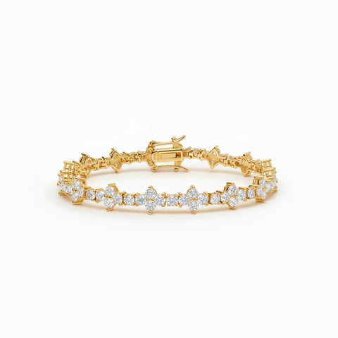 Moissanite Thorn Bracelet – Gold or Silver Luxury Jewelry