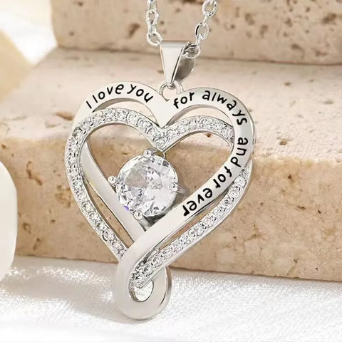 To My Wife Heart Necklace – Forever & Always Gift Box